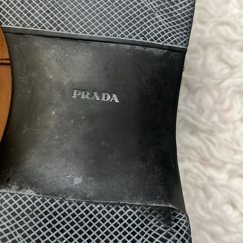Prada Men's Brown Leather Loafers size 10.5 - Picture 12 of 12